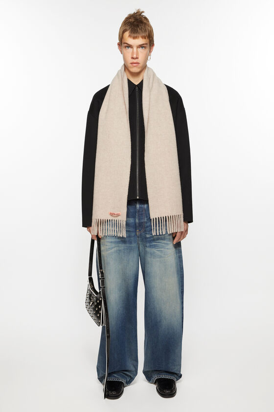 (image for) User-Friendly Fringe wool scarf - skinny